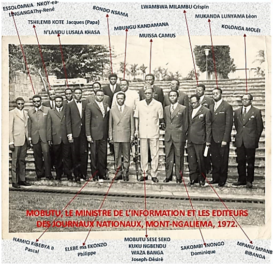 Page d&rsquo;histoire: Les directeurs-éditeurs des journaux reçus au Mont Ngaliema