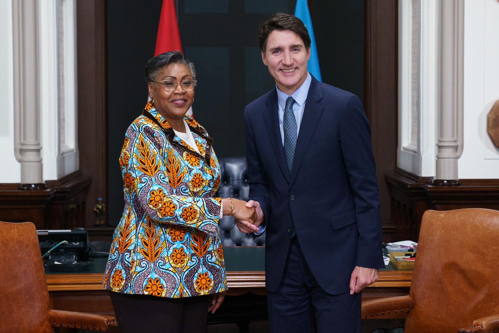 RDC-CANADA : Judith Suminwa et Justin Trudeau évoquent un futur riche en opportunités économiques