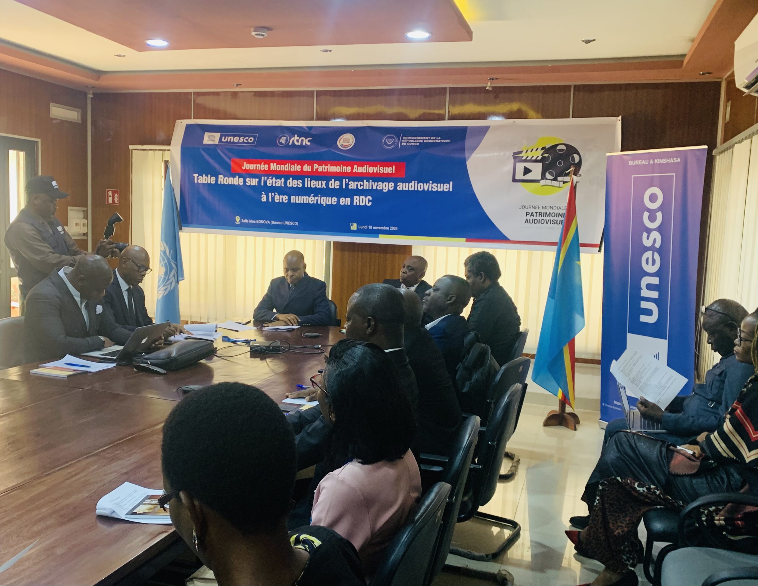Patrimoine audiovisuel : L’UNESCO, l’INACO, la RTNC et partenaires font un état des lieux des archives en RDC
