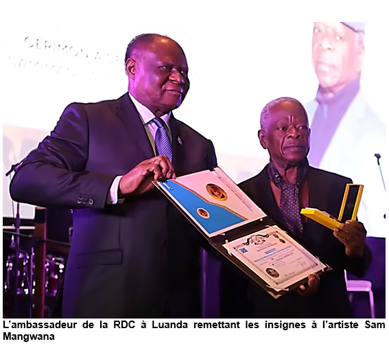La RDC honore Sam Mangwana à Luanda