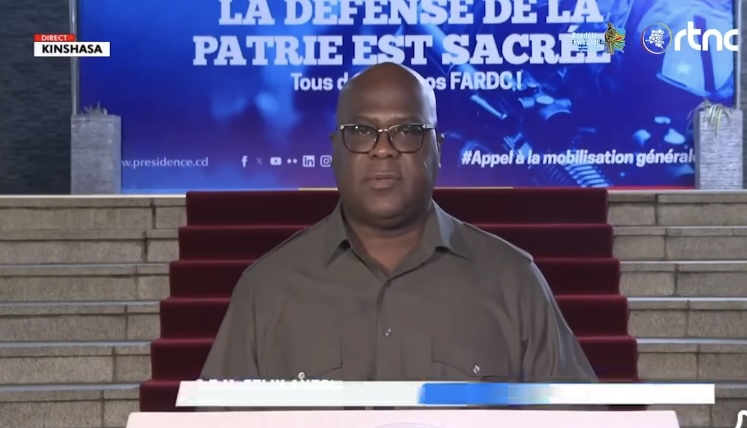 Document : Voici l’intégral de l’adresse du chef de l’État à la Nation en rapport avec la guerre et l’occupation de Goma