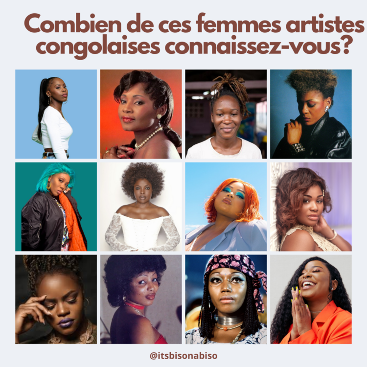 Combien de ces femmes artistes congolaises connaissez-vous?