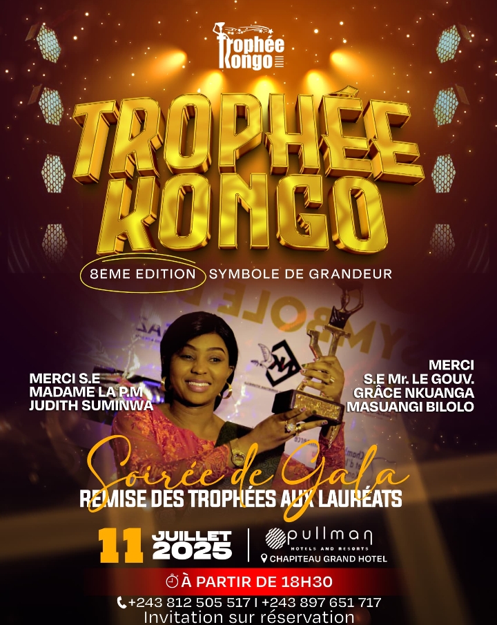 Trophée Kongo: les meilleurs talents du Kongo central seront primés ce vendredi 11 juillet