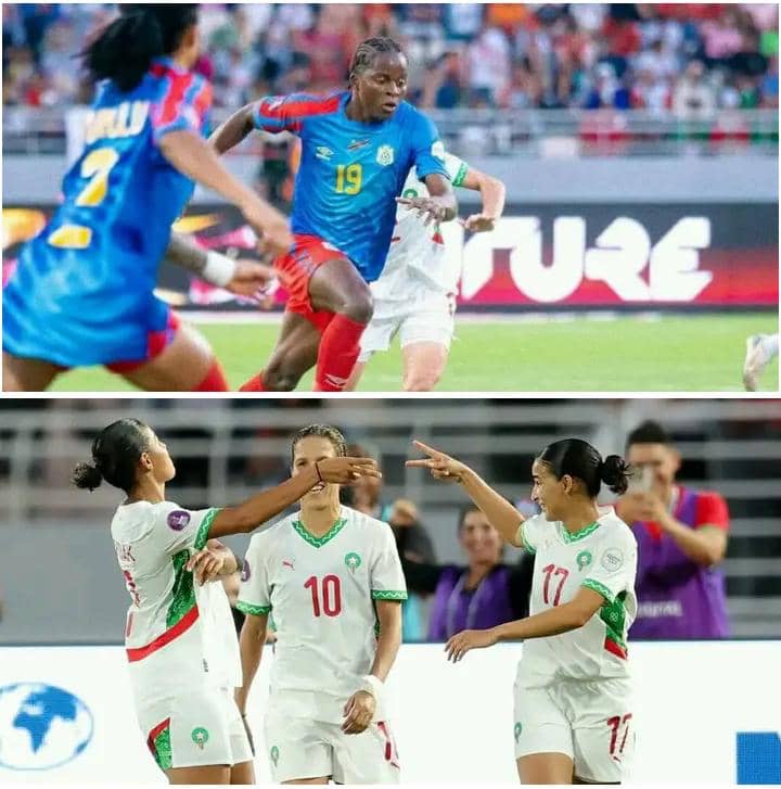 CAN Féminine Maroc 2024 : Les Léopards Dames de la RDC domptées (2-4) par les Lionnes de l’Atlas, quittent la compétition par la petite porte