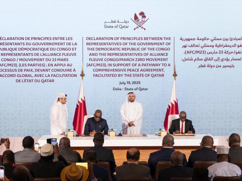 Doha : premier projet d’accord recalé par Félix Tshisekedi, la Belgique surveille le processus