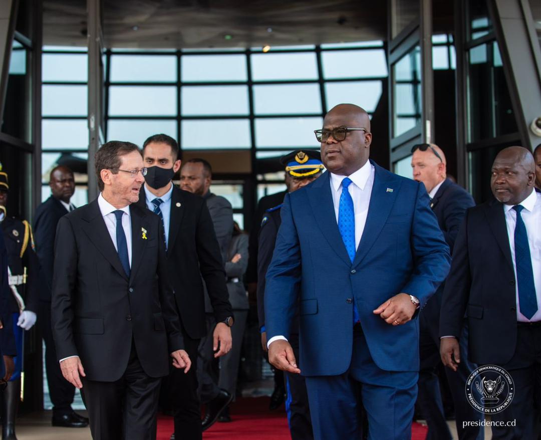 RDC-Israël : Isaac Herzog est arrivé à Kinshasa 